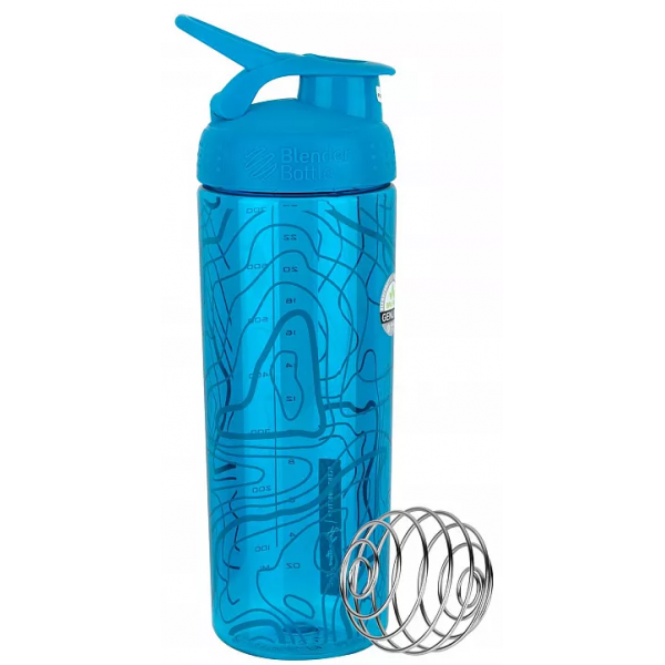  Шейкер Blender Bottle, SportMixer Sing Sleek - 820 мл - aqua topt flow