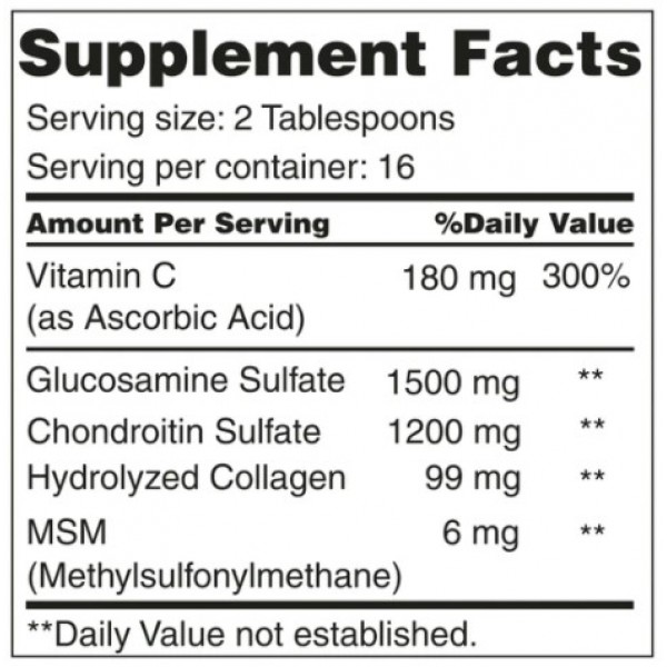 Хондропротектор в жидкой форме, Earths Creation, Liquid Glucosamine, Chondrotin + Vit C - 480 мл