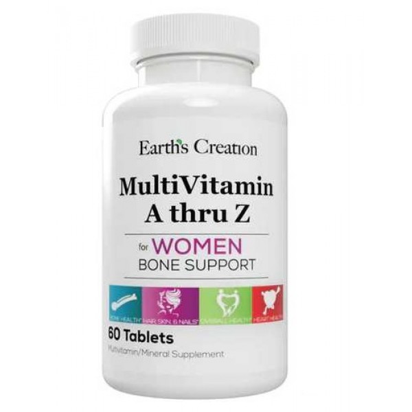 Женский витаминный комплекс, Earths Creation, Multivitamin (A thru Z) For Women - 60 таб