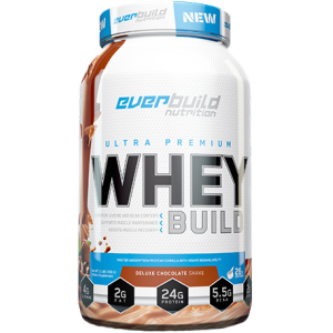 Сироватковий білок, Everbuild Nutrition, Ultra Premium Whey Protein Build - 908 г - Шоколад