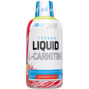 Л-карнитин 150.000, Everbuild Nutrition, Liquid L-Carnitine 3000 мг + Green Tea - 500 мл 