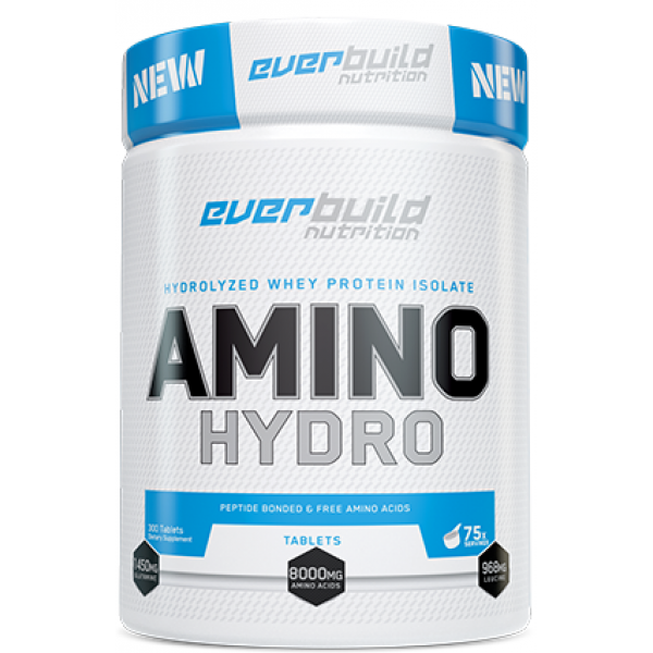 Амінокислотний комплекс, Everbuild Nutrition, Amino Whey Hydro - 300 таб