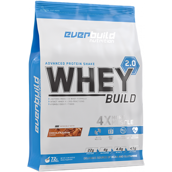 Сывороточный протеин, Everbuild Nutrition, Whey Protein Build 2.0 - 2,27 кг