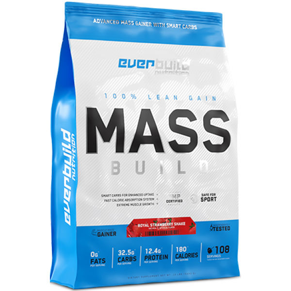 Продукт для набору ваги, Everbuild Nutrition, Mass Build Gainer - 1 кг