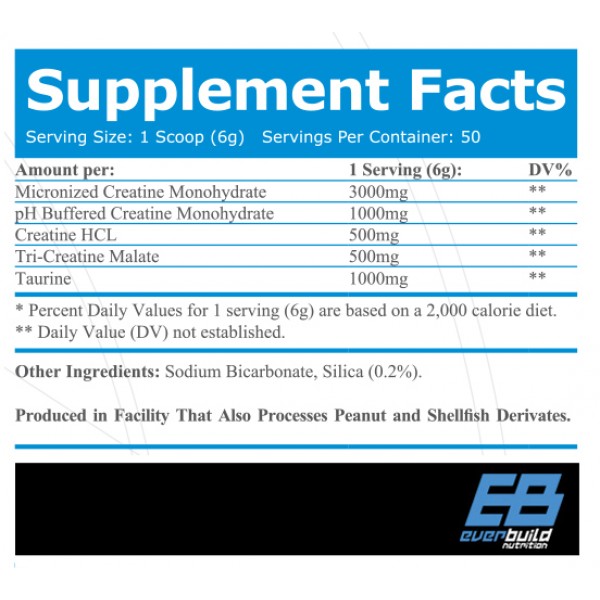 Креатиновый микс, Everbuild Nutrition, Crea Build Creatine Matrix - 300 г