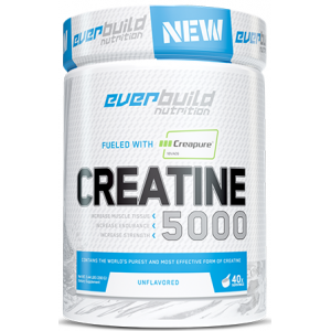 100% креатин моногидрат, Everbuild Nutrition, Creapure® Creatine Monohydrate 5000 - 200 г