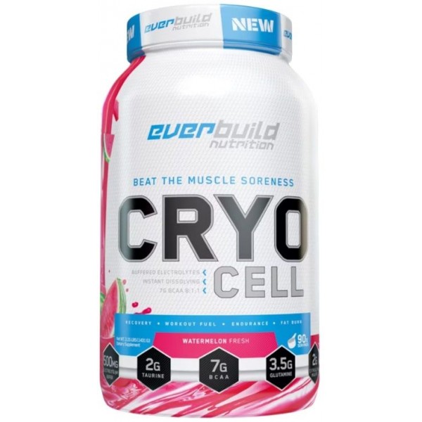 Аміно комплекс з ВСАА для тренувань, Everbuild Nutrition, Cryo Cell BCAA 8:1:1 - 1,4 кг