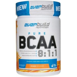 ВСАА 8:1:1 незамінні амінокислоти, Everbuild Nutrition, BCAA 8:1:1 - 300 г - Апельсин