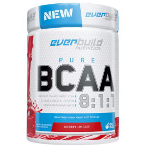 ВСАА 8:1:1 незамінні амінокислоти, Everbuild Nutrition, BCAA 8:1:1 - 300 г - Вишневий лимонад