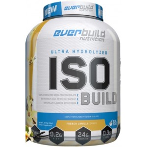 Протеїн ізолят без цукру, Everbuild Nutrition, ISO Build Protein Isolate - 2,27 кг - Французька ваніль