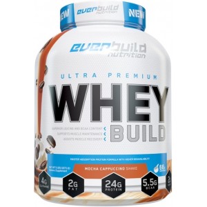 Протеїн сироватковий, Everbuild Nutrition, Ultra Premium Whey Protein Build - 2,27 кг - Мокко капучіно