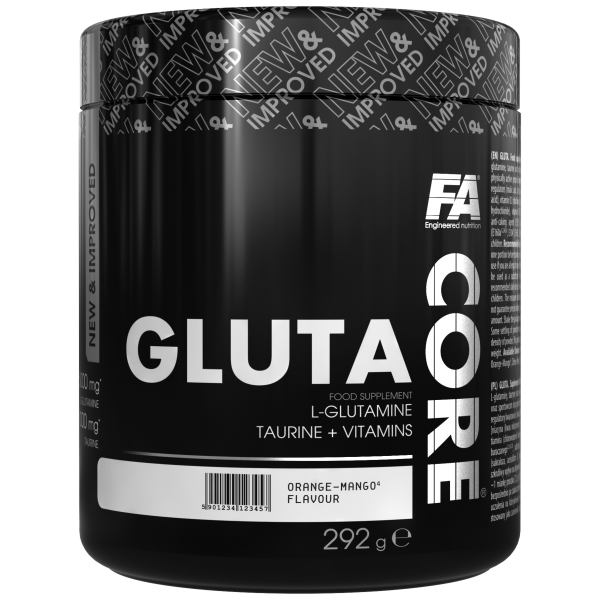 L-Глютамін + L-Таурін, Fitness Authority, Core Gluta - 292 г 