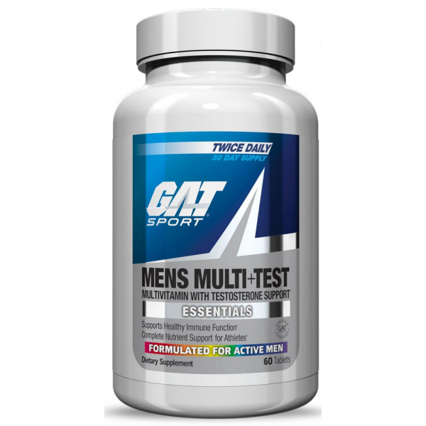 Витаминно-минеральный комплекс для мужчин, GAT, Men's Multi+Test - 60 таб