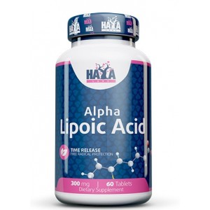 Альфа-липоевая кислота 300мг, Haya Labs, Sustained Release Alpha Lipoic Acid 300 мг - 60 таб