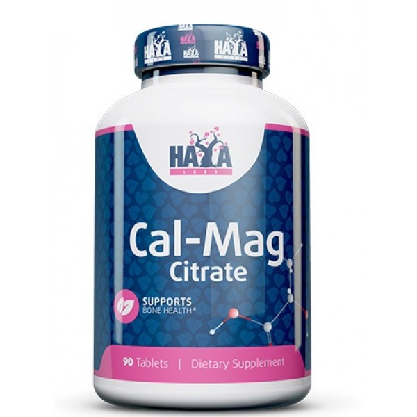 Кальций + Магний в цитратной форме, Haya Labs, Calcium Magnesium Citrate - 90 таб