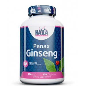 Женьшень (корень), Haya Labs, Panax Ginseng 200 мг - 120 капс