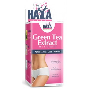 Экстракт зеленого чая 500 мг, Haya Labs, Green Tea Extract 500 мг - 60 капс