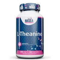 Амінокислота Л-Теанін 200 мг, Haya Labs, L-Theanine 200 мг - 60 капс