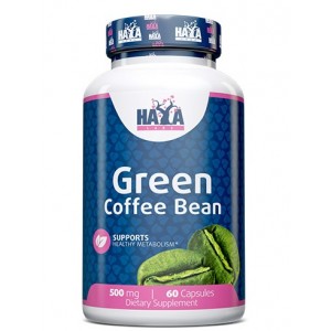 Экстракт зеленых кофейных зерен, Haya Labs, Green Coffee Bean Extract 500 мг - 60 капс