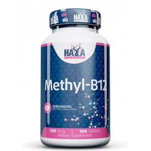 Витамин В12 200 мкг, Haya Labs, Methyl B-12 200 мкг - 100 таб