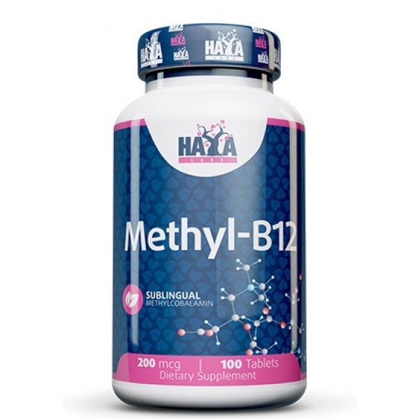 Витамин В12 200 мкг, Haya Labs, Methyl B-12 200 мкг - 100 таб