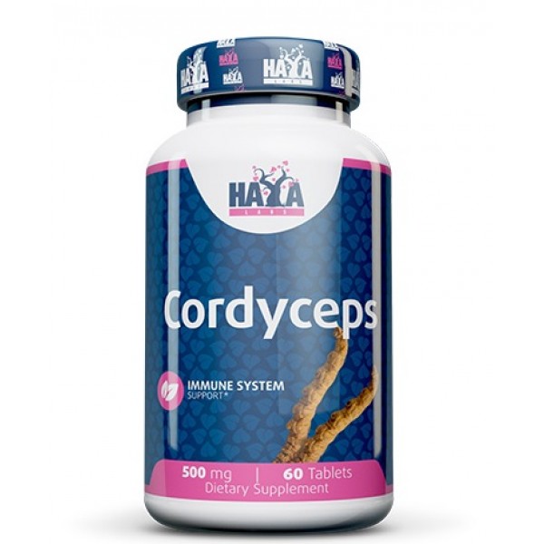 Экстракт грибного кордицепса (Кордицепс), Haya Labs, Cordyceps 500 мг - 60 веган капс