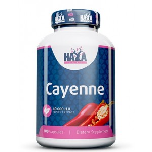 Экстракт кайенского перца, Haya Labs, Cayenne Pepper Extract 40000 H.U. - 100 капс