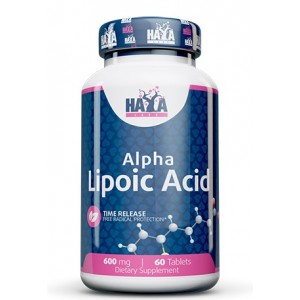 Альфа-липоевая кислота 600мг, Haya Labs, Alpha Lipoic Acid Time Release 600 мг - 60 таб