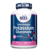Мікроелемент Калій глюконат 99 мг, Haya Labs, Potassium Gluconate 99 мг - 100 таб