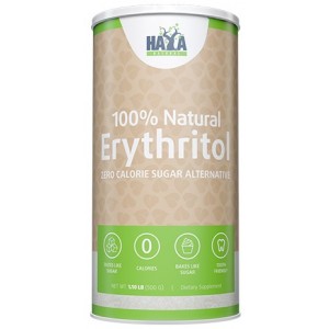 Эритритол - сахарозаменитель/подсластитель (нулевая калорийность), Haya Labs, Natural Erythritol - 500 г