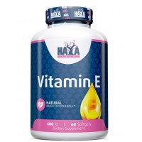 Витамин Е (смесь токоферолов), Haya Labs, Vitamin E Mixed Tocopherols 400 IU - 60 гель капс