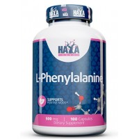 Незаменимая аминокислота L-Фенилаланин, Haya Labs, L-Phenylalanine 500 мг- 100 капс