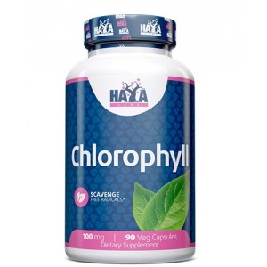 Хлорофил в капсулах, Haya Labs, Chlorophyll 100 мг - 90 веган капс