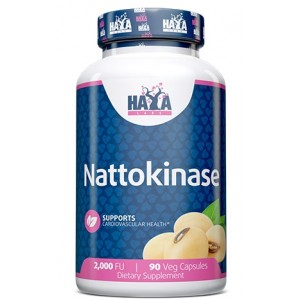 Наттокиназа (здоровье сердца), Haya Labs, Nattokinase 2000FU - 90 веган капс