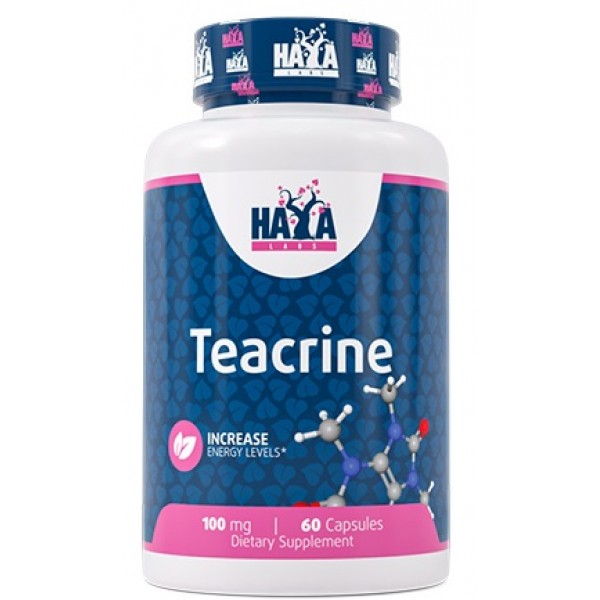 Теакрин, энергетик без побочных эффектов, Haya Labs, Teacrine 100 мг - 60 капс