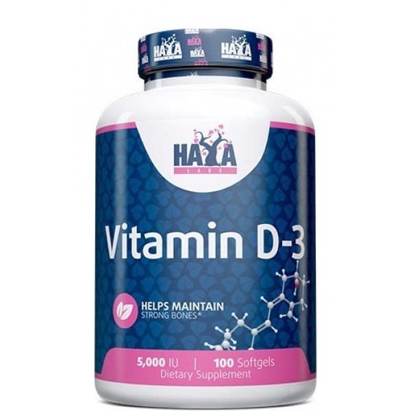 Витамин Д3 5000 МЕ, Haya Labs, Vitamin D-3 5000 МЕ 