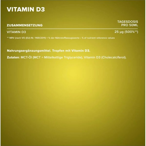 Витамин Д3 1000 МЕ (жидкая форма), IronMaxx, Vitamin D3 - 50 мл