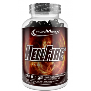 Жиросжигатель термогенный, IronMaxx, Hellfire Fatburner - 150 капс