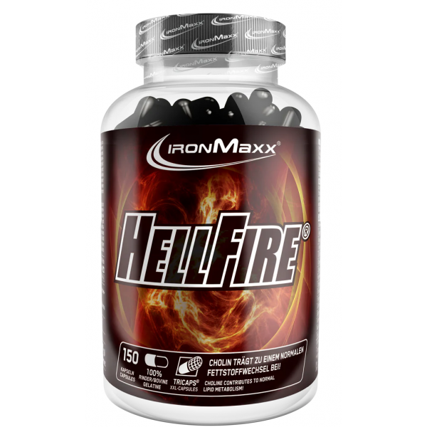 Жироспалювач термогенний, IronMaxx, Hellfire Fatburner - 150 капс