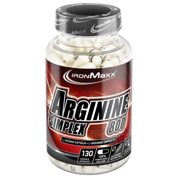 Аргинин, IronMaxx, Arginin Simplex 800 - 130 капс