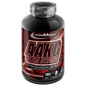 Аргинин альфа-кетоглутарат, IronMaxx, AAKG Ultra Strong - 180 таб