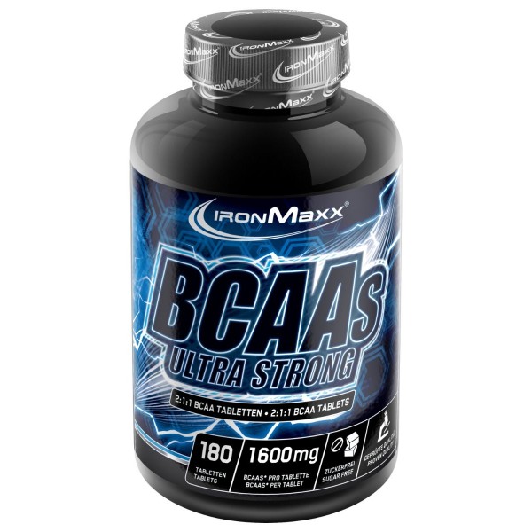 Амінокислоти ВСАА, IronMaxx, BCAAs Ultra Strong 2:1:1 - 180 таб