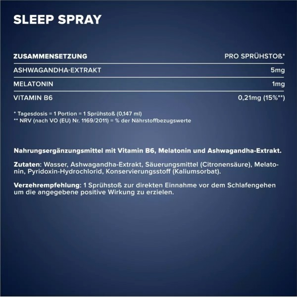 Спрей для сну з мелатоніном, IronMaxx, Sleep Spray - 30 мл