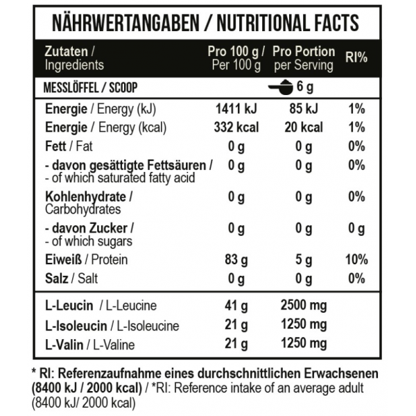 BCAA без сахара, MST, BCAA Zero - 540 г