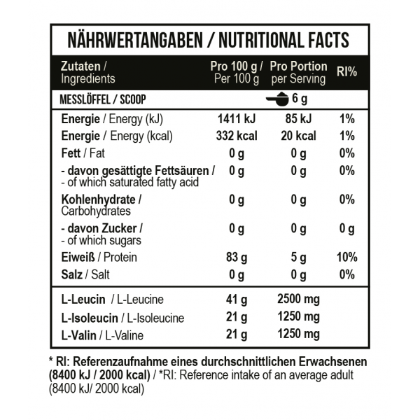 BCAA без сахара, MST, BCAA Zero - 330 г