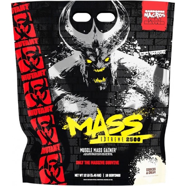 Гейнер без цукру, Mutant, Mass Xxxtreme 2500 - 5,45 кг