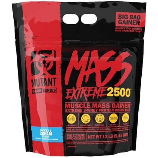 Гейнер без сахара, Mutant, Mass Xxxtreme 2500 - 5,45 кг