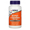 Ацетил Л-Карнитин, NOW, Acetyl L-Carnitine 500 мг 