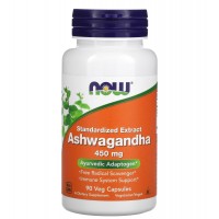  Ашваганда (стандартизований екстракт, 450 мг), NOW, Ashwagandha 450 мг