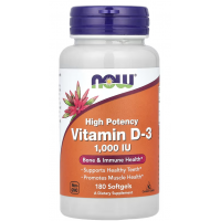 Витамин Д-3, NOW, Vitamin D-3 1000 ME